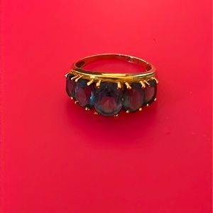 Pretty Blue Vintage Ring Gold